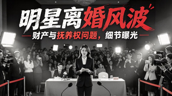 热点事件：知名夫妻官宣离婚，分家产争夺战开启