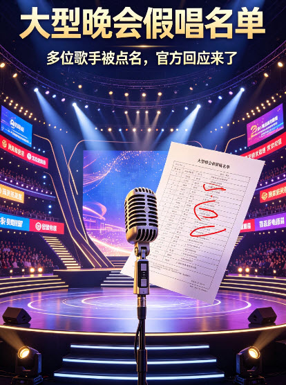 吃瓜网爆料：大型晚会假唱名单
